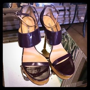 Vero Cuoio Shoes | Purple Leather Heel | size 7.5